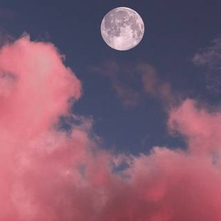 Moon in sky wallpaper