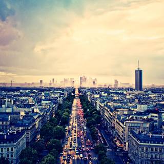 Paris skyline wallpaper