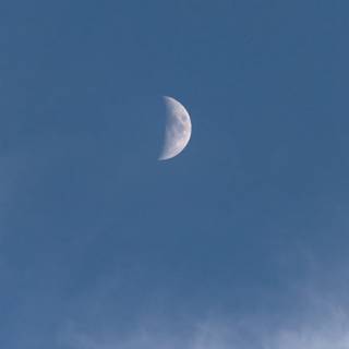 Moon in sky wallpaper