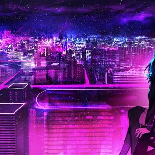 Desktop girly neon wallpaper