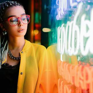 Desktop girly neon wallpaper