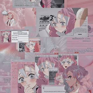 Mitsuri aesthetic wallpaper