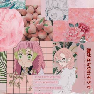 Mitsuri aesthetic wallpaper