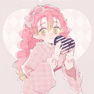 Mitsuri aesthetic wallpaper