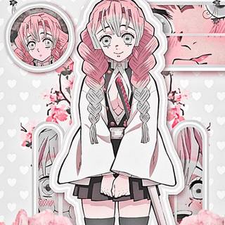 Mitsuri aesthetic wallpaper