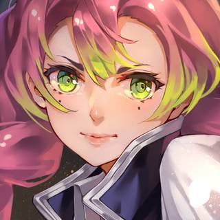 Mitsuri aesthetic wallpaper