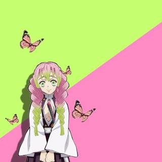 Mitsuri aesthetic wallpaper