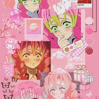 Mitsuri aesthetic wallpaper