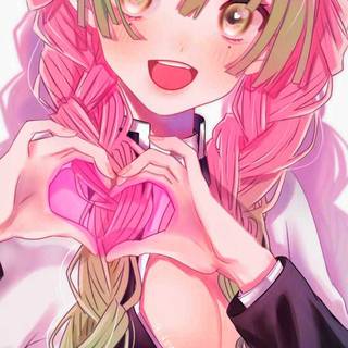 Mitsuri aesthetic wallpaper