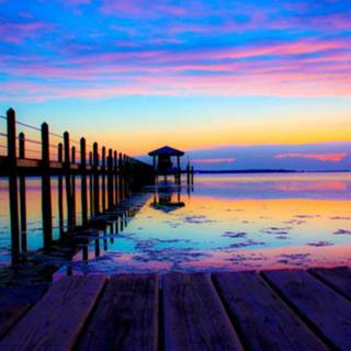 Cute summer sunset wallpaper