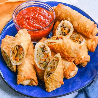 Vegetable spring roll wallpaper