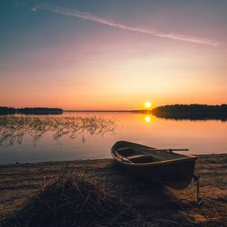 Cute summer sunset wallpaper