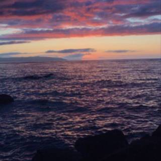 Cute summer sunset wallpaper