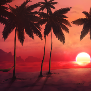 Summer sun tree wallpaper