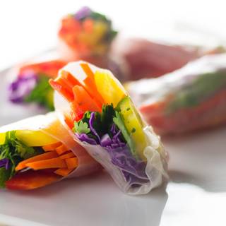 Vegetable spring roll wallpaper