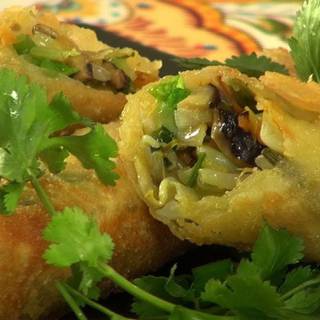 Vegetable spring roll wallpaper