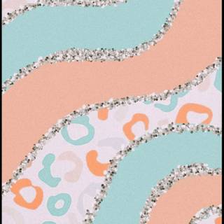 Preppy teal wallpaper