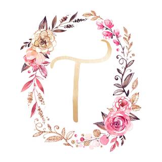 Cute letter T wallpaper