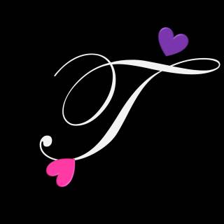 Cute letter T wallpaper