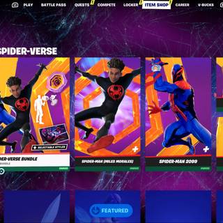 Spider-Man 2099 Fortnite wallpaper