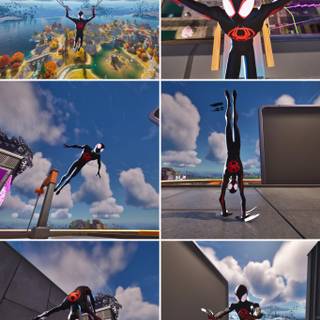 Spider-Man Miles Morales Fortnite wallpaper