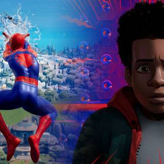 Spider-Man Miles Morales Fortnite wallpaper