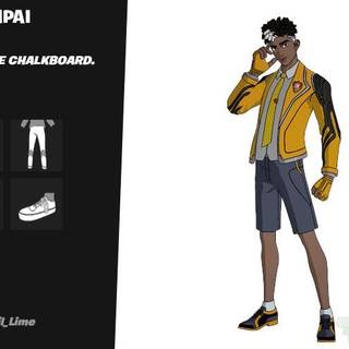 Striker Senpai Fortnite wallpaper