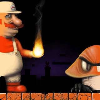 Realistic Mario wallpaper