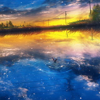 Lake anime wallpaper