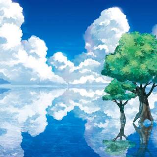 Lake anime wallpaper