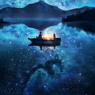 Lake anime wallpaper