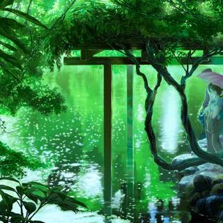 Lake anime wallpaper