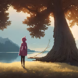 Lake anime wallpaper