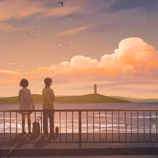 Lake anime wallpaper