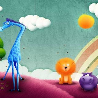 Kids art wallpaper