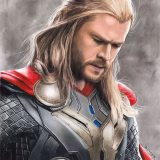 Thor drawing wallpaper