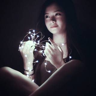 Dark girl 4k Android wallpaper