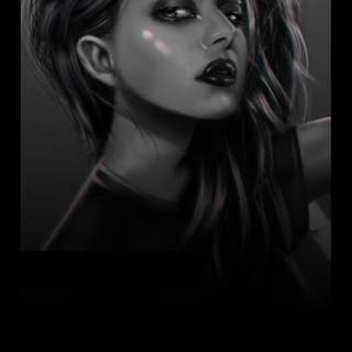 Dark girl 4k Android wallpaper