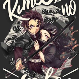 Nezuko Kamado and Tanjiro 4k iPhone wallpaper