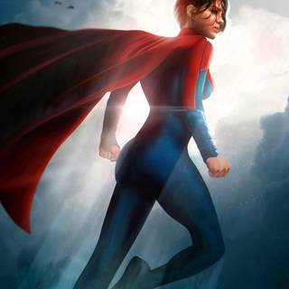 Supergirl Flash movie wallpaper