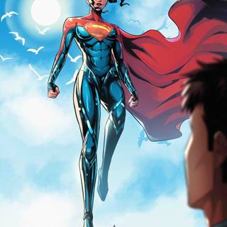 Supergirl Flash movie wallpaper