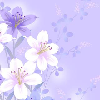 Simple flowers spring wallpaper