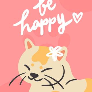 Spring cat phone wallpaper