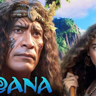 Moana 2024 the rock wallpaper