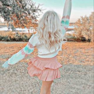 Preppy girl summer wallpaper