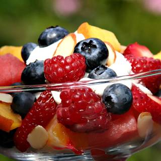Summer fruit salad wallpaper