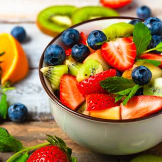 Summer fruit salad wallpaper