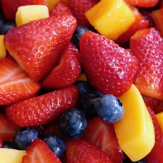 Summer fruit salad wallpaper