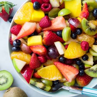 Summer fruit salad wallpaper
