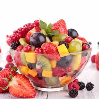 Summer fruit salad wallpaper